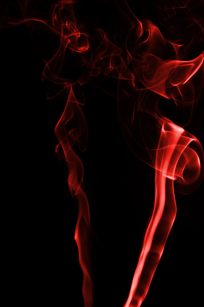 Rauch - rotes Chaos - Foto, Bild
