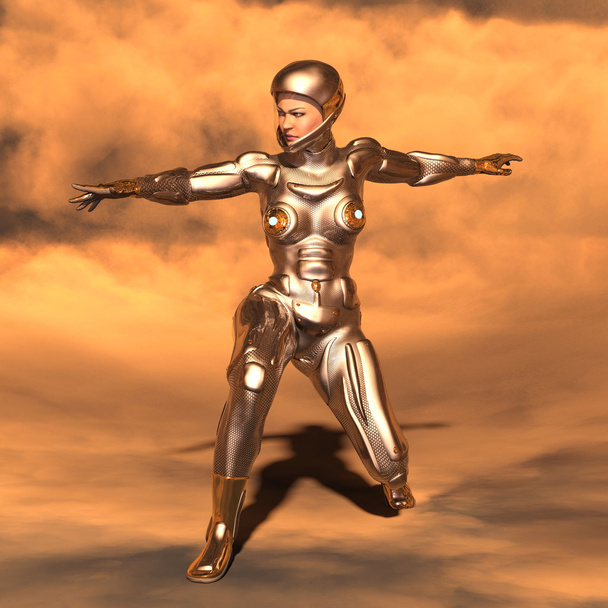 3D CG rendering of a super woman - Fotografie, Obrázek