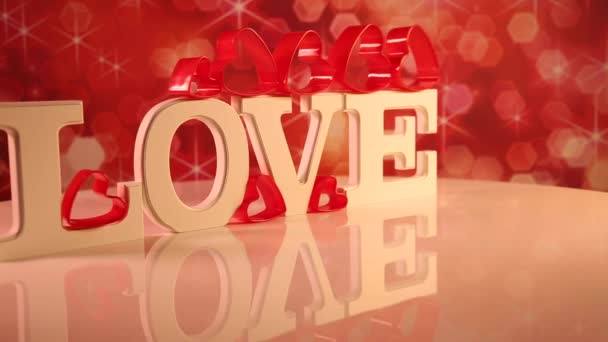 Liefde teken als Valentijnsdag concept   - Video