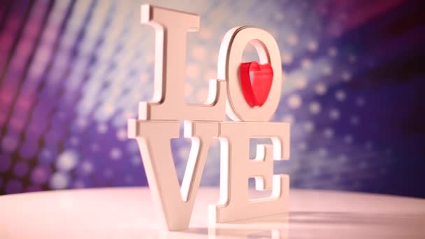 Piros szív szerelmes jele - Felvétel, videó