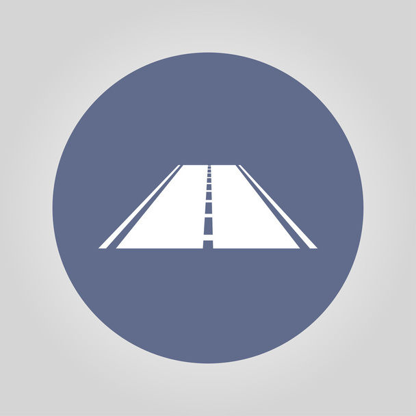 Road icon. Flat - Vector, Image