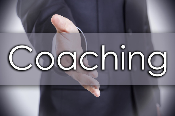 Coaching - üzleti koncepció, szöveg - Fotó, kép