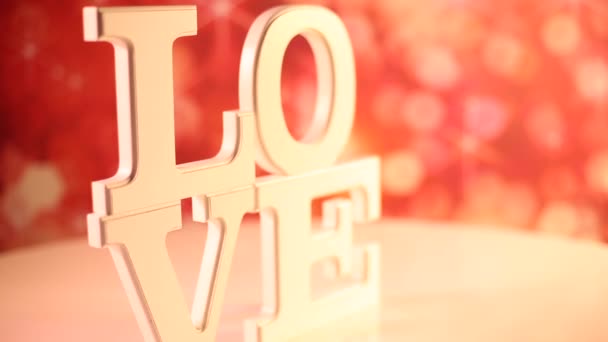 Znamení lásky jako Valentýna koncepce   - Záběry, video