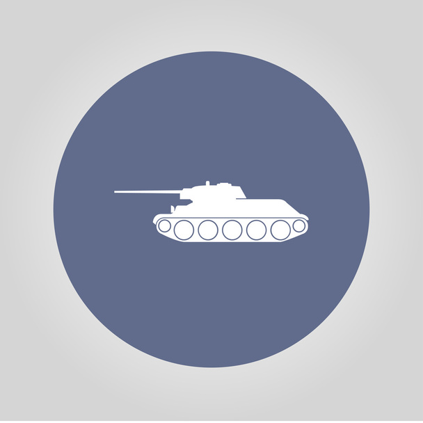 Значок танка. Векторная концепция
 - Вектор,изображение
