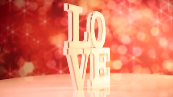 Αγάπη σημάδι ως έννοια του Αγίου Βαλεντίνου   - Πλάνα, βίντεο
