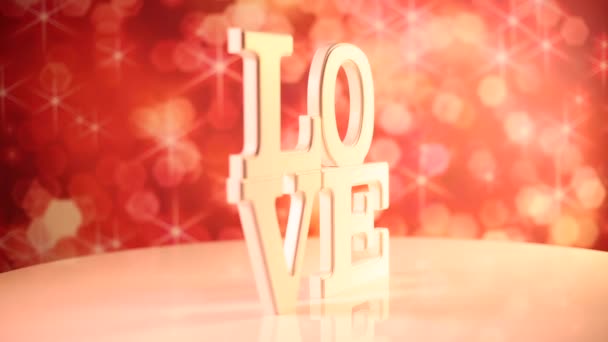 Znamení lásky jako Valentýna koncepce   - Záběry, video