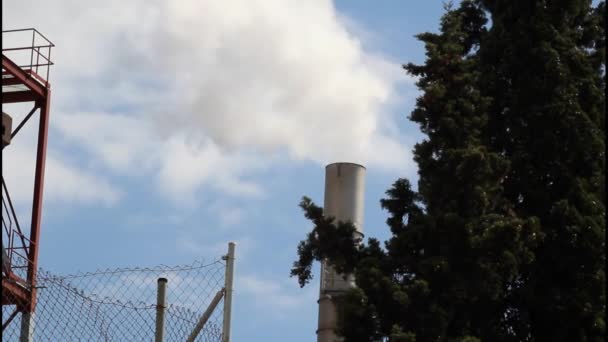 Pila de humo de la construcción industrial
 - Metraje, vídeo