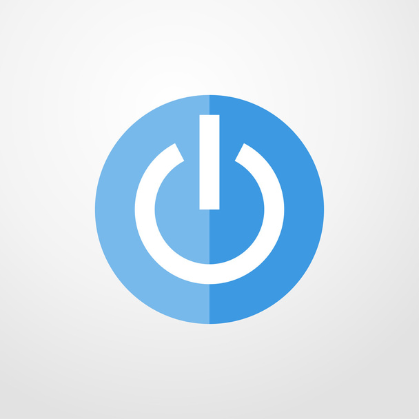 power button icon. power button sign - Vector, Imagen