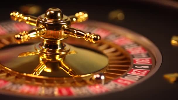 Classic casino roulette wheel  - Footage, Video