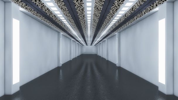 Arquitectura de corredor futurista
  - Foto, imagen