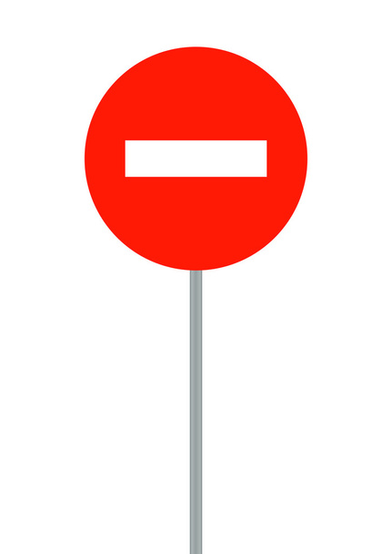 Sinais rodoviários. É proibido entrar em veículos. Ilustração vetorial
 - Vetor, Imagem