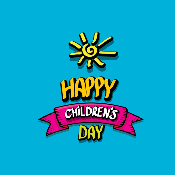 1 june international childrens day background. - Vector, Imagen