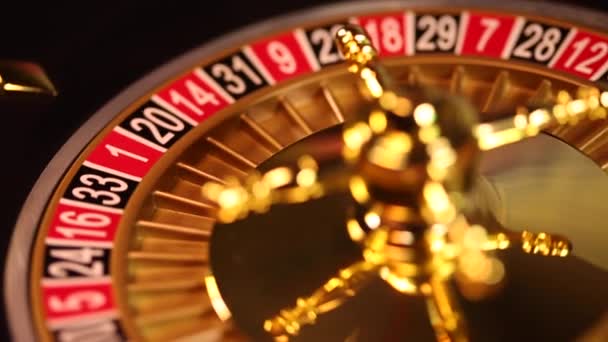 klassisches Casino Roulette Rad  - Filmmaterial, Video
