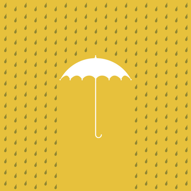 βρέχει σε μια ομπρέλα - Διάνυσμα, εικόνα