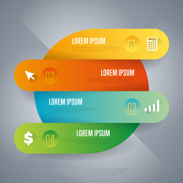 Infographics business concept of strage template. - Wektor, obraz