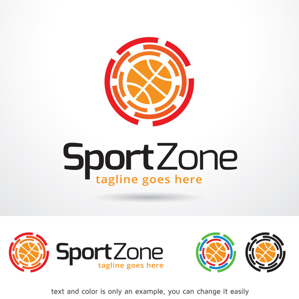 スポーツ ゾーンのロゴのテンプレート デザインのベクトル - ベクター画像