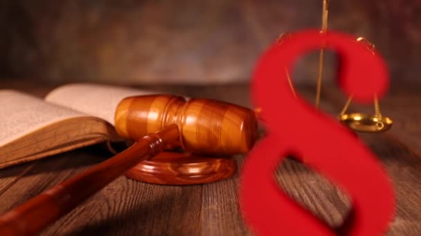 Hukuk ve Adalet Konsepti - Video, Çekim