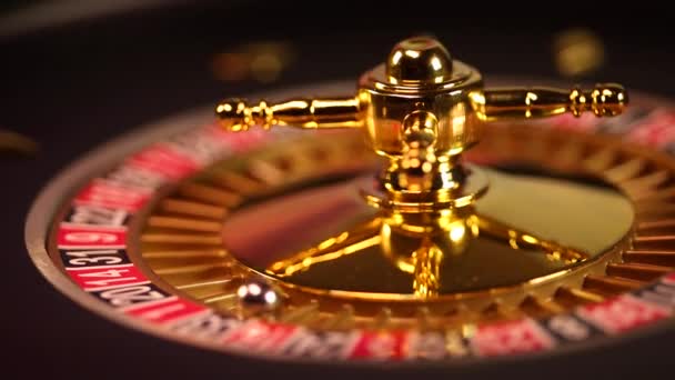 Klasszikus kaszinó rulett kerék  - Felvétel, videó
