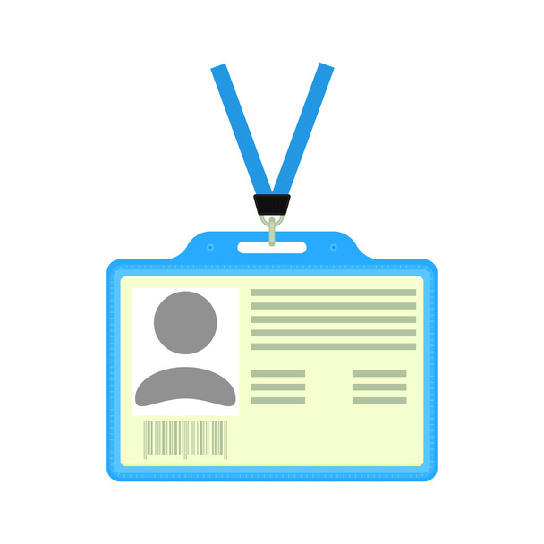 Vector ID badge. - Vector, Image