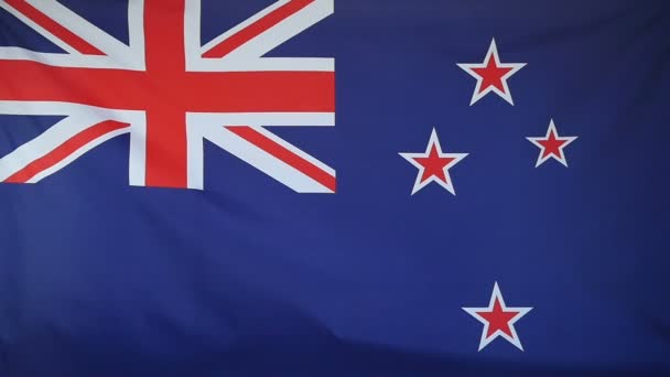 Bandiera tessile reale rallentatore della Nuova Zelanda
 - Filmati, video