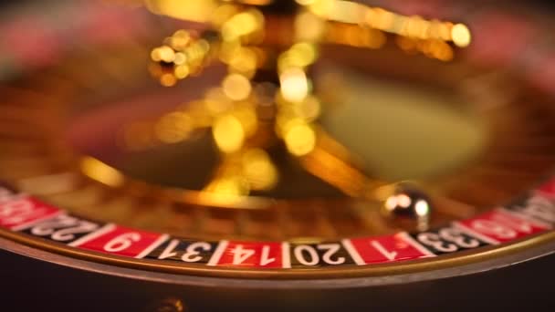 Klasické kasino ruleta kolo  - Záběry, video
