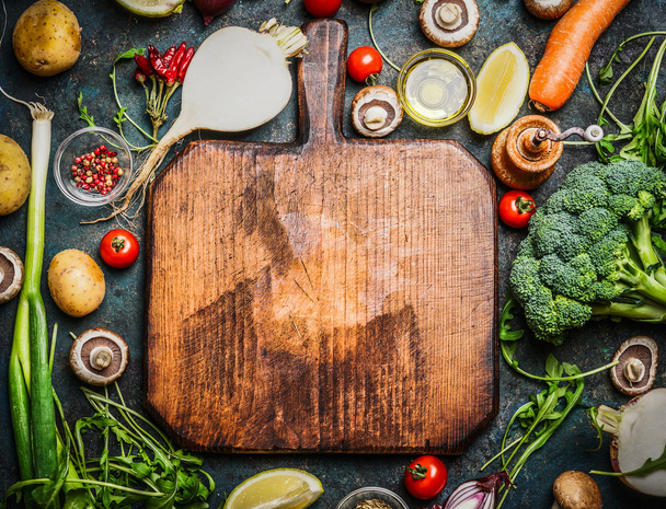 Vegetables and ingredients for health cooking  - Fotografie, Obrázek