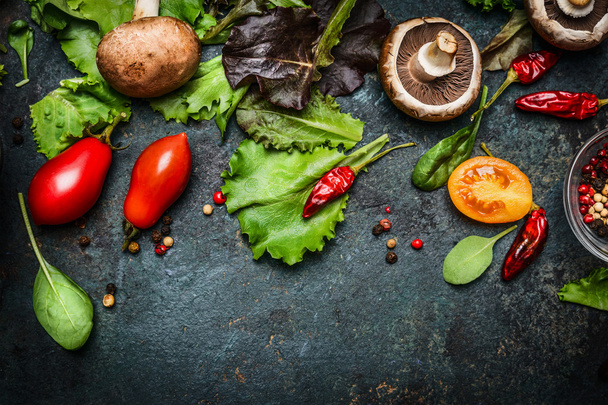Fresh ingredients for salad - Photo, Image