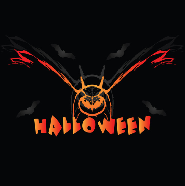 búho vector para Halloween
 - Vector, Imagen