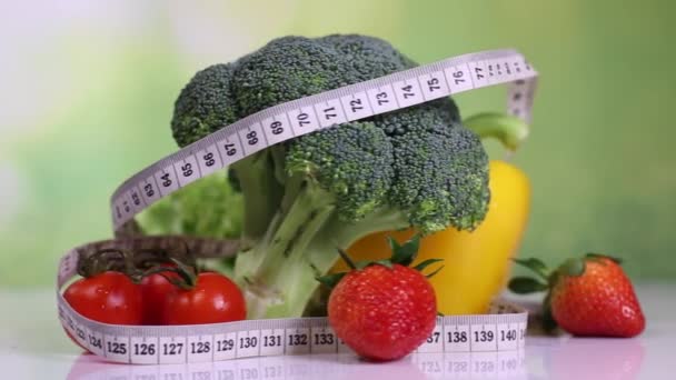 Gıda ve teyp, fitness kavramı ölçme  - Video, Çekim