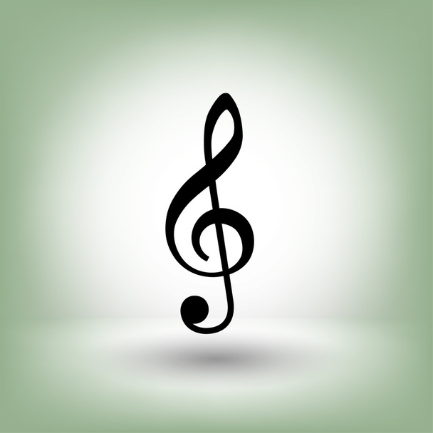 Pictograph of music key - Вектор, зображення