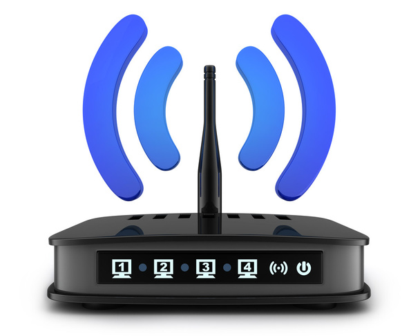 Siyah Wi-fi transmiter sembolü  - Fotoğraf, Görsel