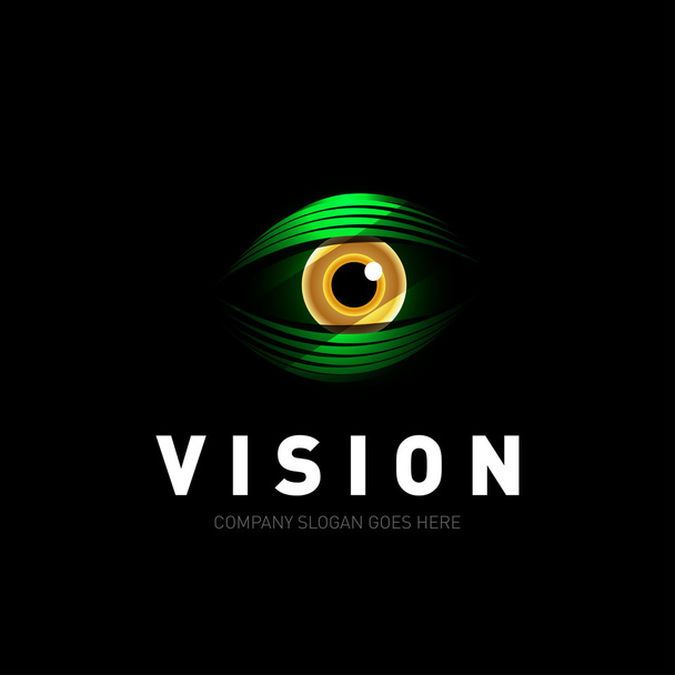 Colorful Eye Logo design  - Vector, Image