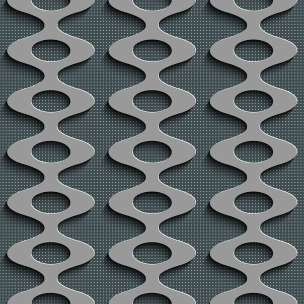 Seamless Curved Shape Pattern - Vektör, Görsel