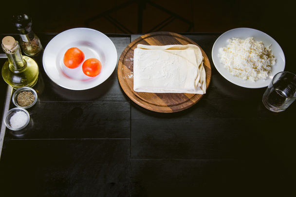 the ingredients for the dishes, cook in a restaurant - Foto, immagini