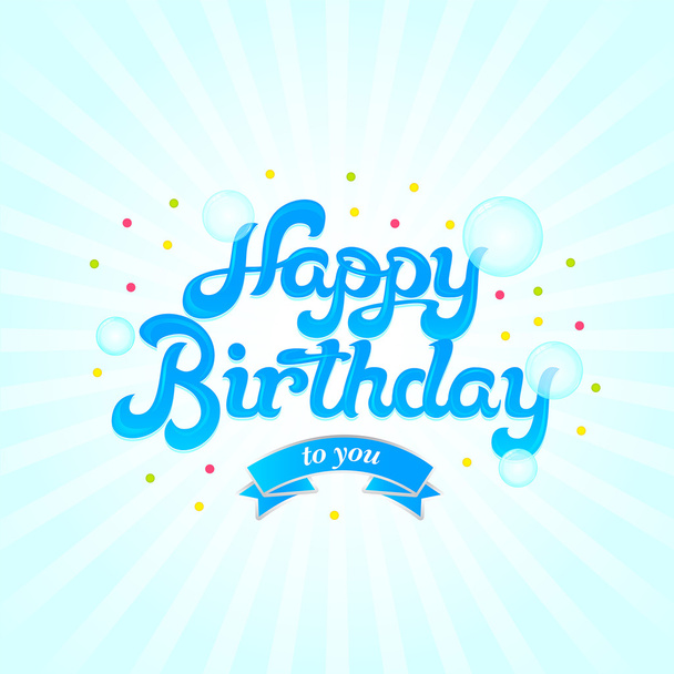 Happy birthday card  - Вектор,изображение