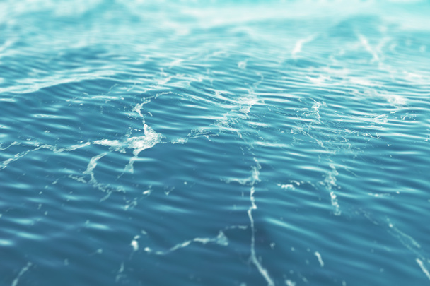 White foams on the surface sea, close-up view. 3d illustration - Foto, Imagen