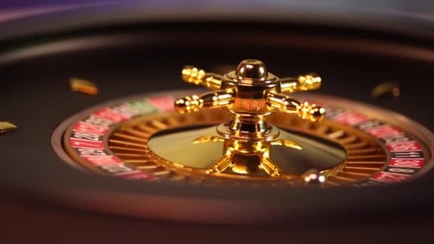 Classic casino roulette wheel  - Footage, Video