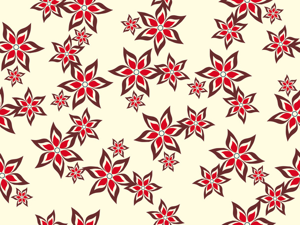 abstract floral vectorillustratie naadloze - Vector, afbeelding