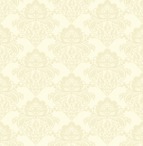 Vector damask seamless pattern beige - Vettoriali, immagini