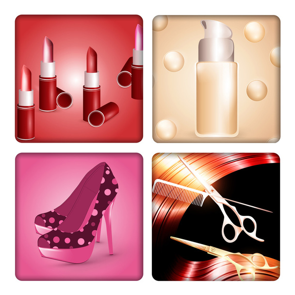 Beauty and fashion - Vector, Image