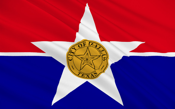 Флаг Далласа в Техасе, США
  - Фото, изображение