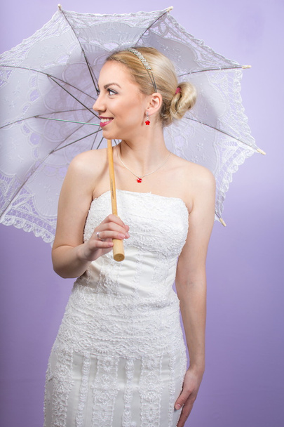 Novia en un vestido de novia pre retrato de boda
 - Foto, imagen