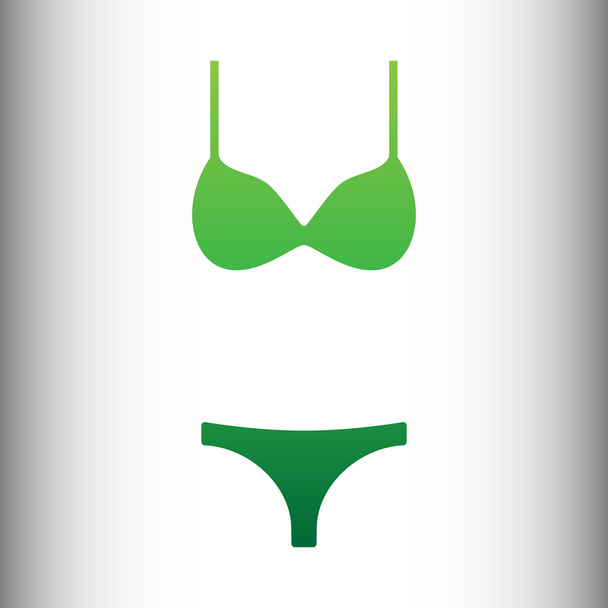 Nők wimsuit ikon - Vektor, kép