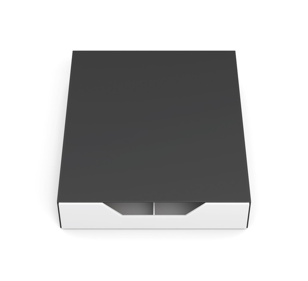 Suljettu laatikko laatikko eristetty valkoisella taustalla. 3d-renderointi
 - Valokuva, kuva