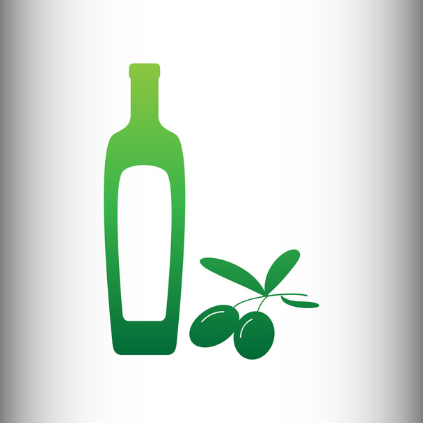 Branch Ripe Olive Oils Leaves Isolated Cartoon Realistic Icon