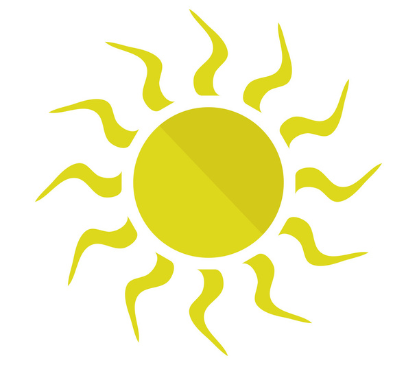 icône soleil sur fond blanc - Photo, image
