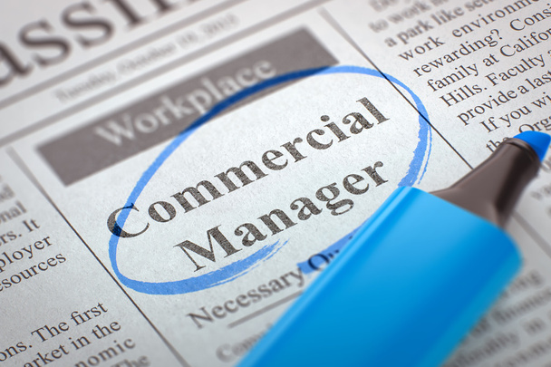 Commercial Manager Wanted. - 写真・画像