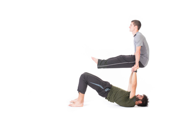 Men doing Yoga - Foto, Imagem