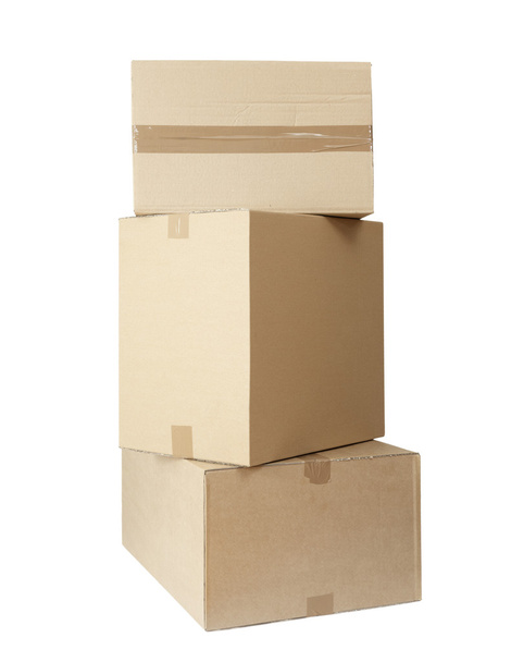 Cajas de cartón paquete de pila
 - Foto, imagen