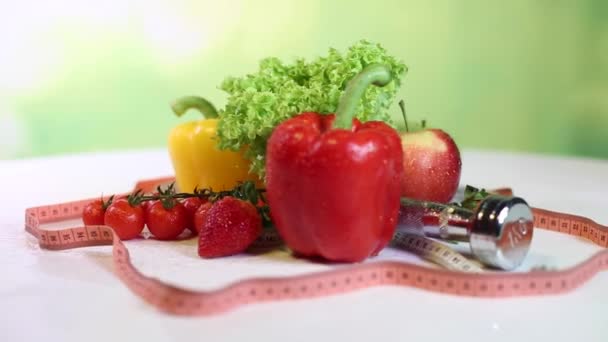 čerstvé ovoce a zelenina - Záběry, video